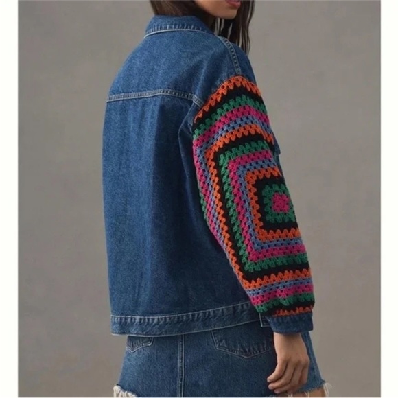 FARM Rio Multicolor Jean Jacket - Picture 2 of 16